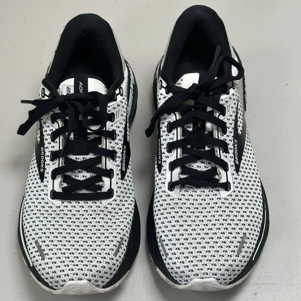 Brooks Adrenaline GTS 22 Womens Size 7.5 Running Shoes White Black 1203531B135 - Picture 6 of 16
